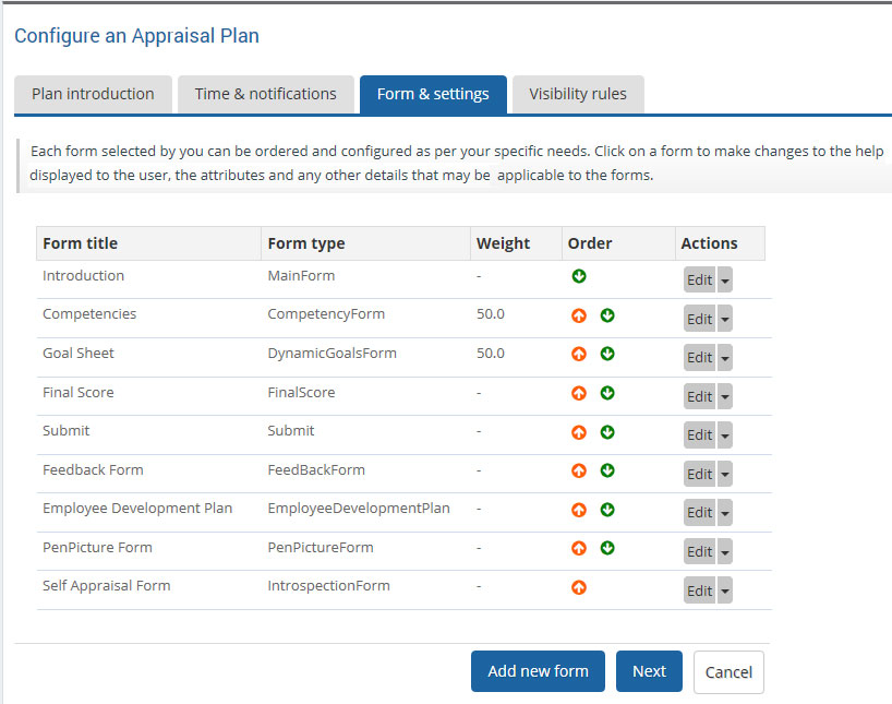 Select Performance Appraisal Templates