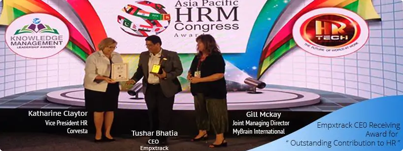 Tushar Bhatia awarded at Asia Pacific HRM Congress 2017
