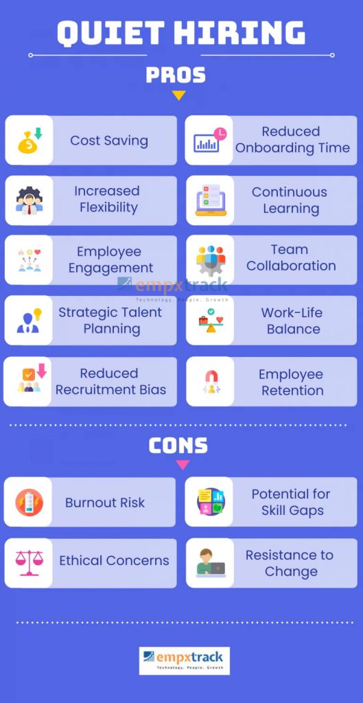 Quiet hiring pros and cons