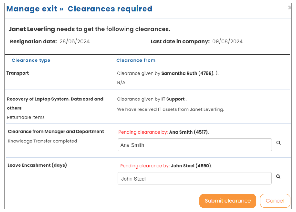 DMI clearance