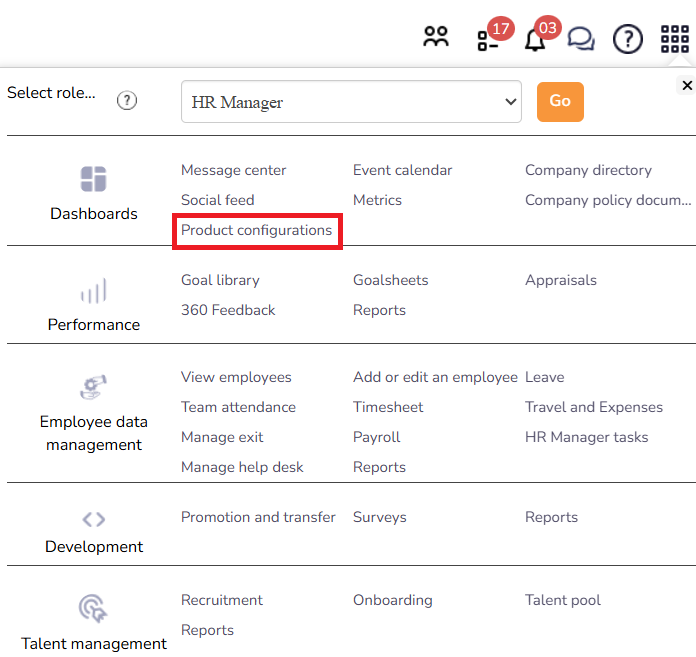 Empxtrack product configurations