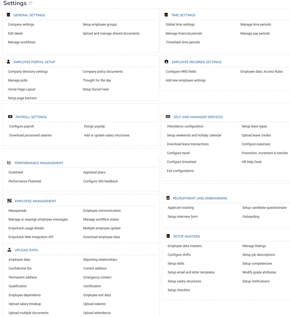 HR product configuration
