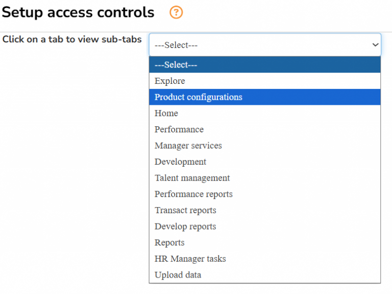 Setup Access Controls - Empxtrack