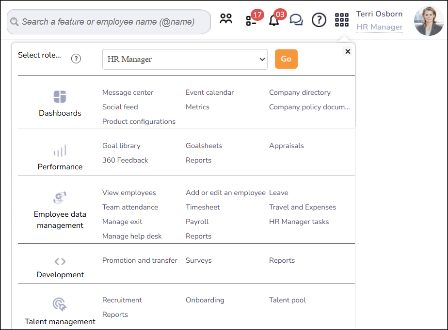One Click Access to all Functionality empxtrack-one-click-access-to-all-functionality