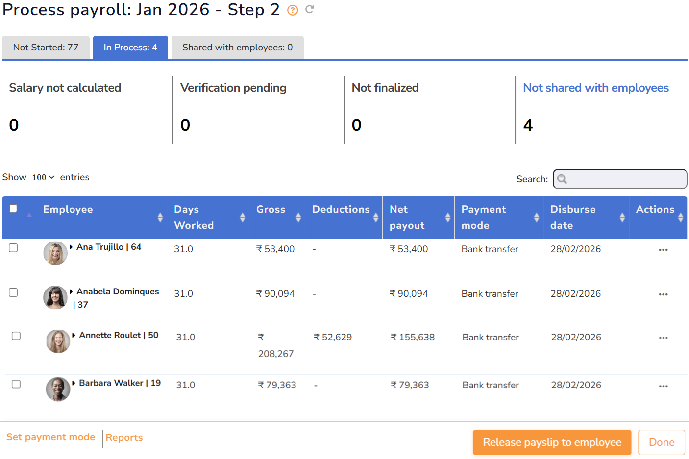 Disburse Payroll - Empxtrack
