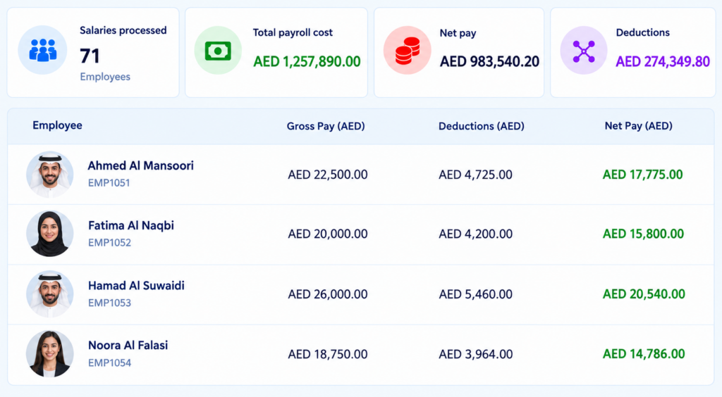 Empxtrack UAE payroll processing