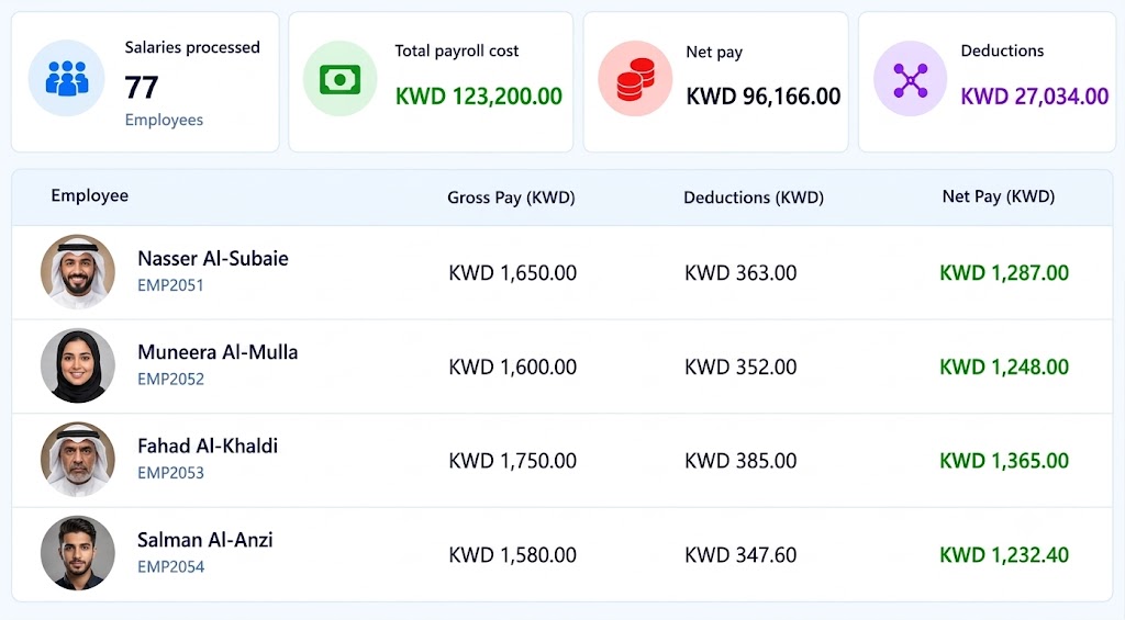 kuwait empxtrack payroll